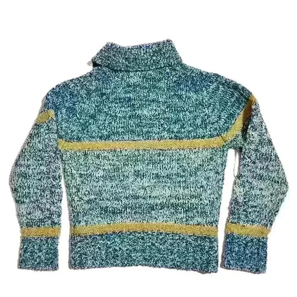 Vintage Pebble Beach Sportswear Womens Teal Zip Knit Jacket Sweater Size Small - Picture 2 of 8